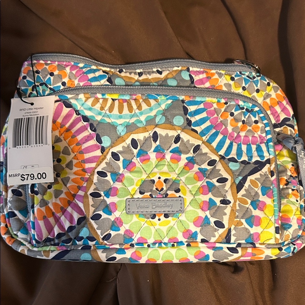 Vera Bradley Colorful Patterned Cosmetic Bag